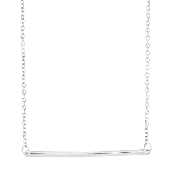 La Preciosa Sterling Silver Horizontal Bar Necklace