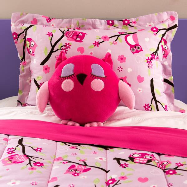 Shop Kids Collection Owl 4 Piece Comforter Set Free Shipping On