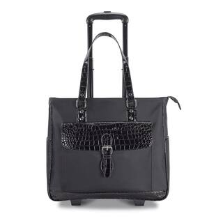 Rolling Laptop Tablet Cases Online At Our Best Heritage Lake View Women S Nylon Twill 2 Wheeled 17 Inch Laptop Carry