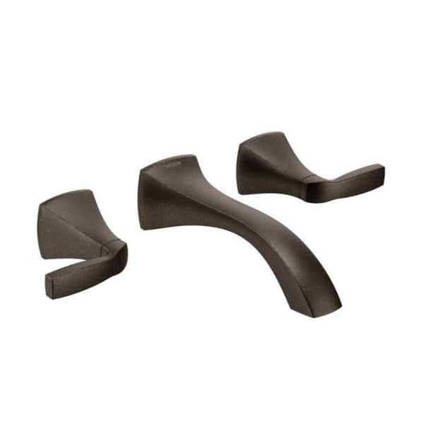 Moen Voss Two-Handle Wall Mount Bathroom Faucet, Oil Rubbed Bronze ...