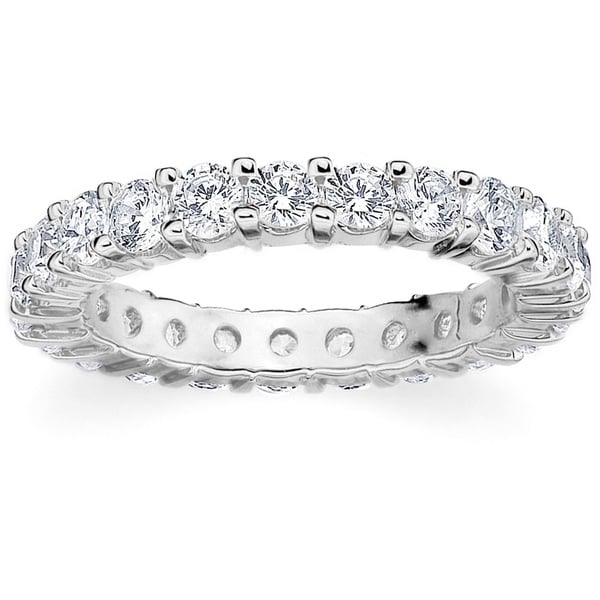 Amore Platinum 2ct Tdw Shared G Diamond Wedding Band On Amore Platinum 2ct Tdw Shared G Diamond Wedding Band