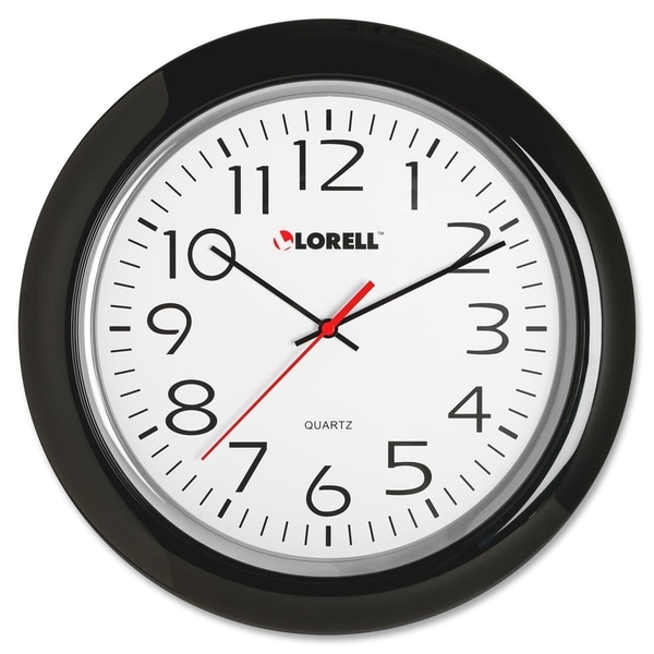 Lorell Wall Clock Black   16760980 Top