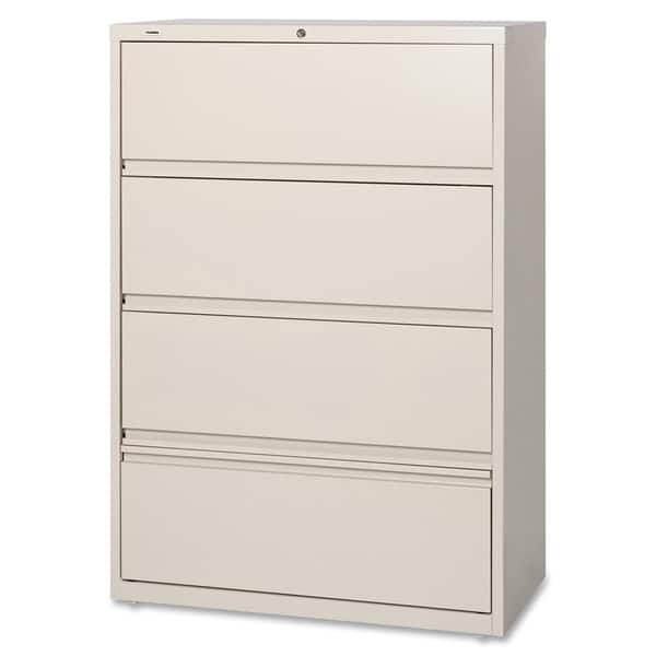 Shop Lorell Receding Lateral File With Roll Out Shelves Steel