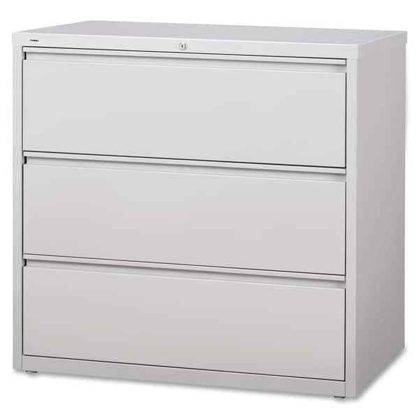 Lorell 3-Drawer Lt. Gray Lateral Files - Bed Bath & Beyond - 9583898