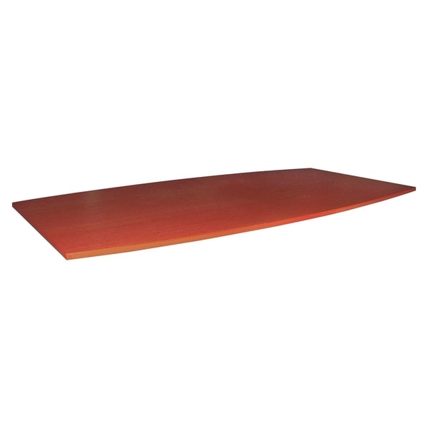 Lorell Essentials Boat Shaped Conference Table Top Fabric Cherry