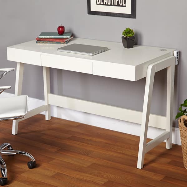 Shop Simple Living Modernist Rectangular Tech Integrated Desk On