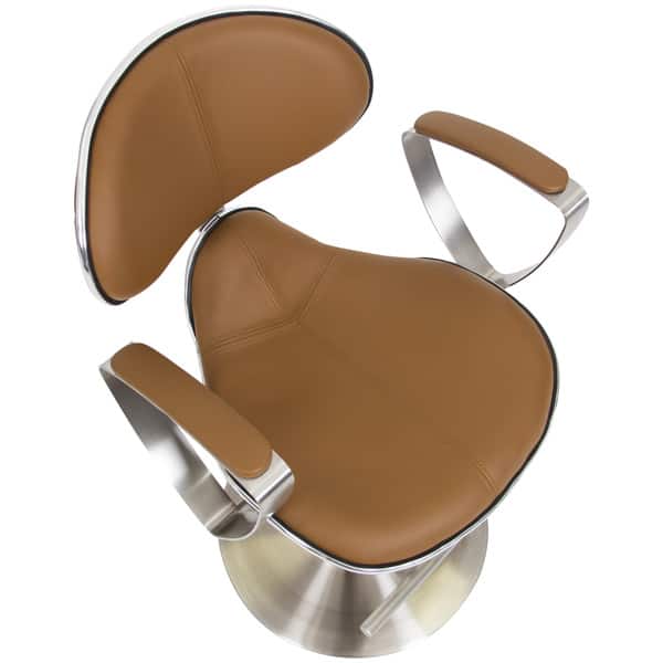 MIX Brushed Stainless Steel Adjustable Height Swivel Bar Stool with