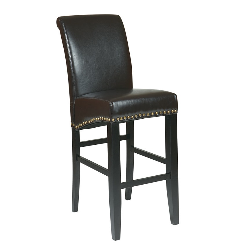 Shop Copper Grove Posadas Eco Leather 30inch Barstool with Nail Head