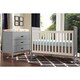 preview thumbnail 2 of 9, Modena Mod Two Tone 3-in-1 Convertible Crib