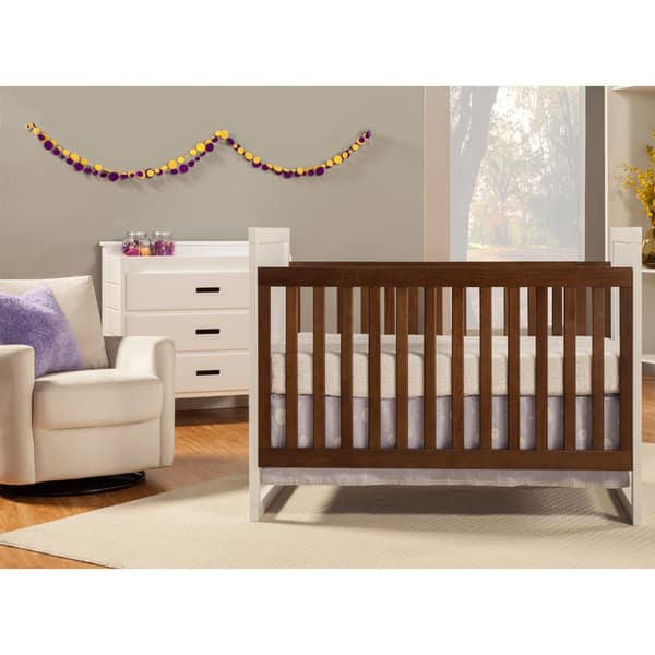 Shop Modena Mod Two Tone 3 In 1 Convertible Crib Overstock 9584552