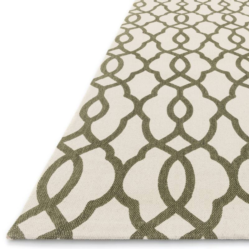 Alexander Home Ledbury Trellis Cotton Flatweave Rug