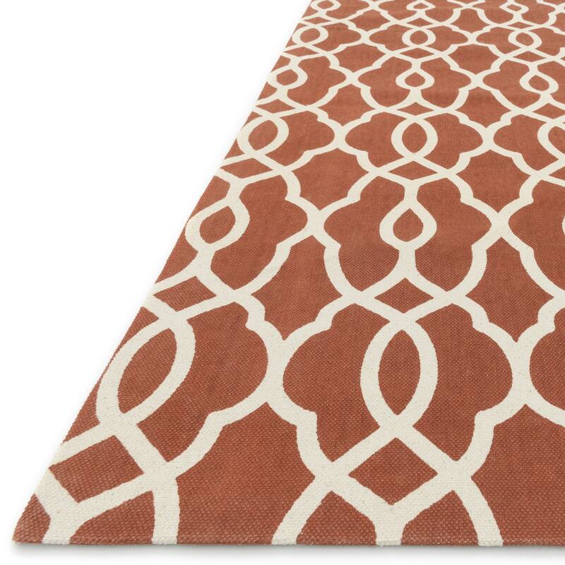Alexander Home Ledbury Trellis Cotton Flatweave Rug