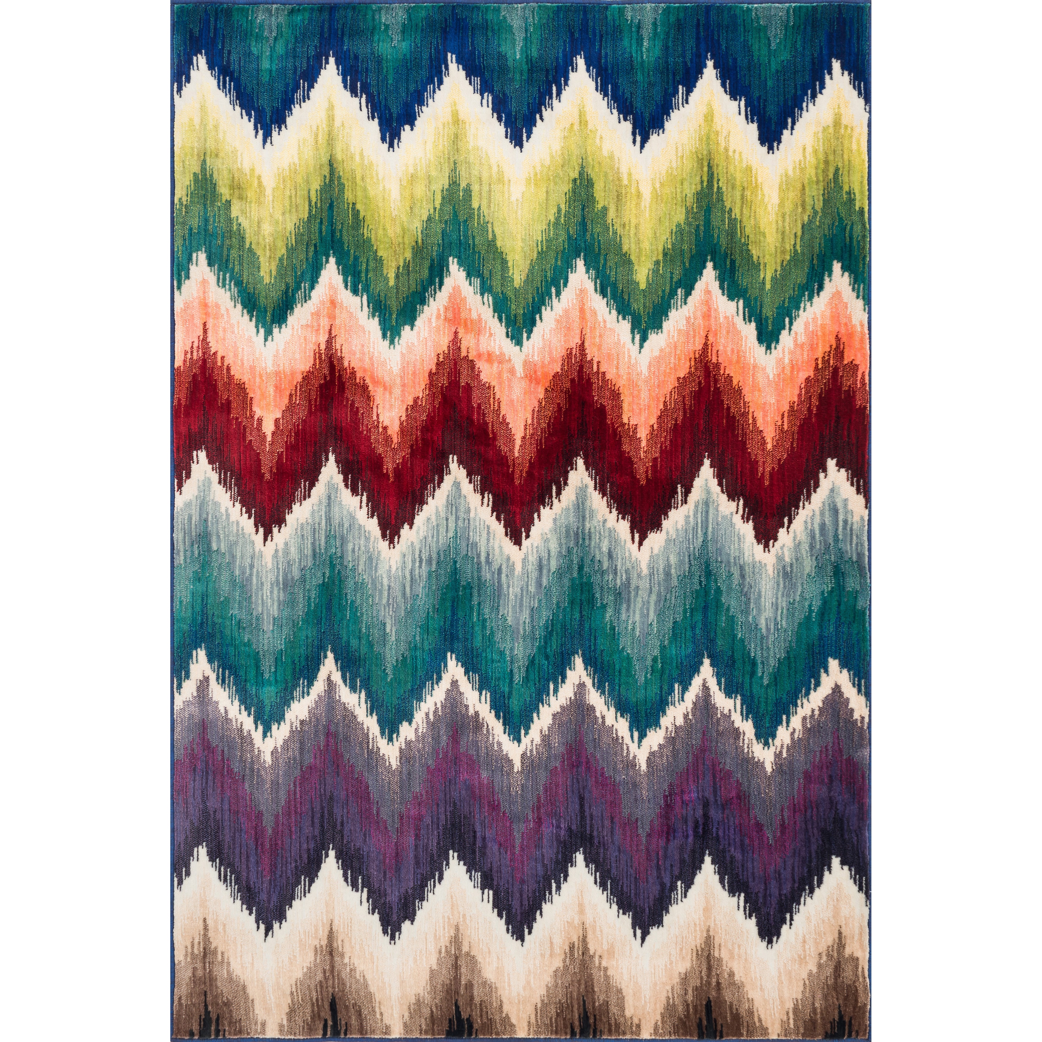 Skye Monet Multi Stripe Rug (77 x 105)   16336727  