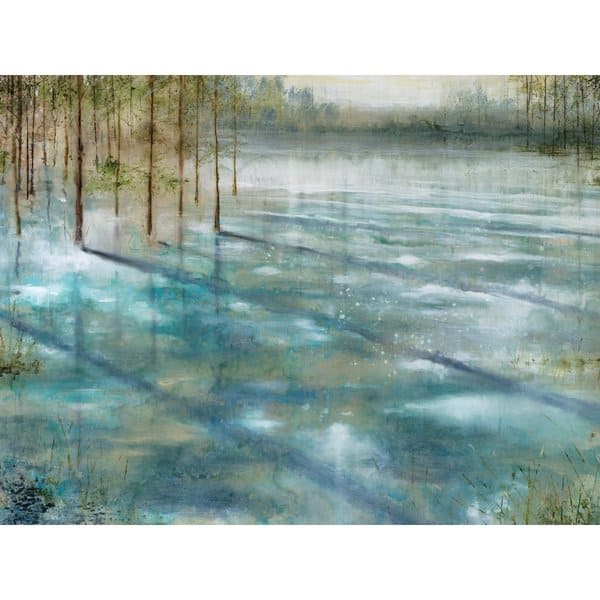 Shop Portfolio Canvas Decor Water Trees Large Framed Printed Canvas Wall Art Overstock 9585272