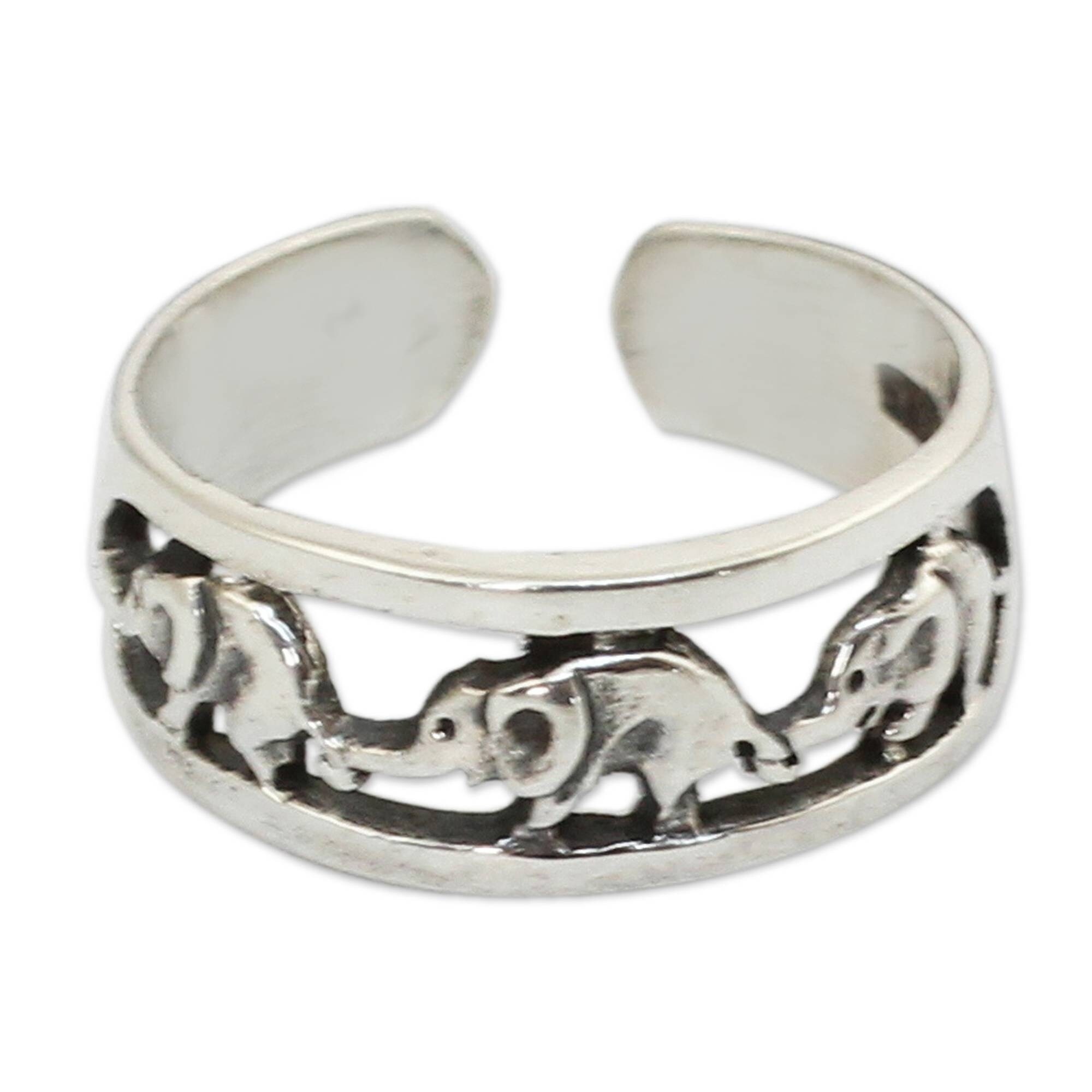 14k Yellow Gold Polished Elephant Toe Ring Jewelry Gifts for Women