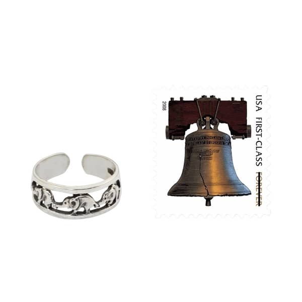 NOVICA .925 Sterling Silver Animal Themed Adjustable Toe Ring Elephant Walk One Size