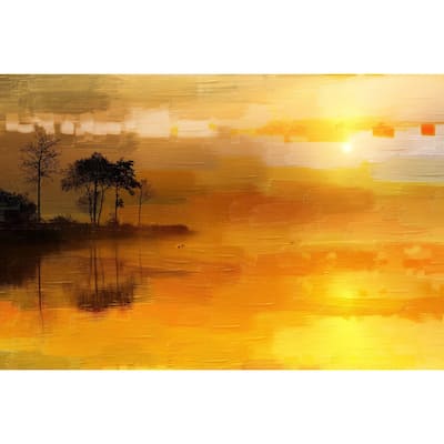 Marmont Hill Art Collective 'Golden Lake' Canvas Art - Multi-Color