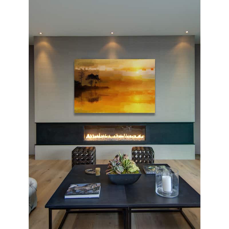 Marmont Hill Art Collective 'Golden Lake' Canvas Art - Multi-Color