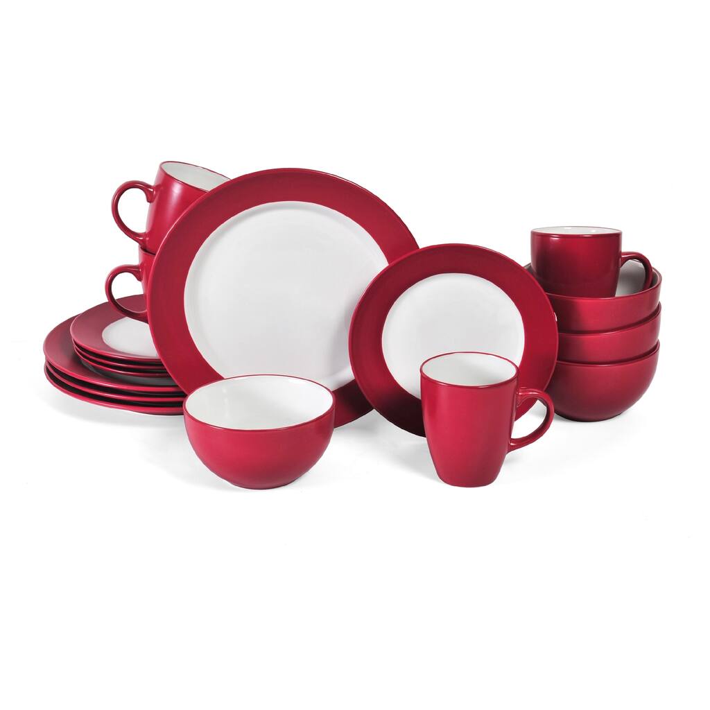 Pfaltzgaff Harmony Red 16-piece Red Dinnerware Set (Service for 4)