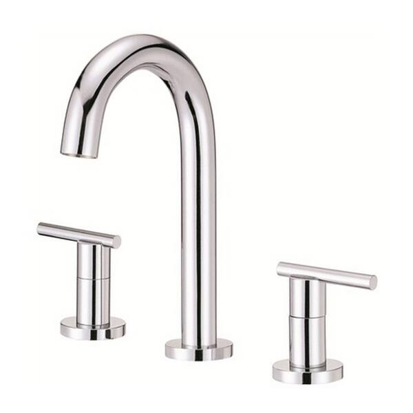 Gerber Widespread Parma Trimline Polished Chrome Faucet with Touch-down Drain