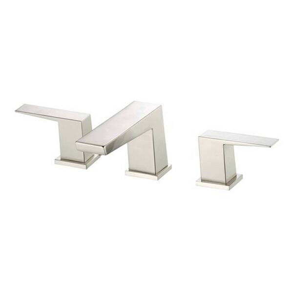Gerber Widespread Mid-Town Brushed Nickel Faucet with Touch-down Drain - Brushed Nickel