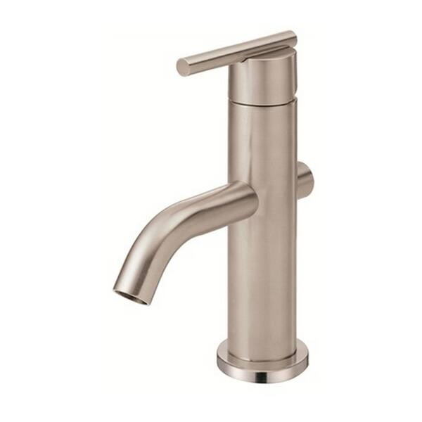 Gerber Centerset Parma Trimline Brushed Nickel Faucet with Touch-down Drain - Brushed Nickel