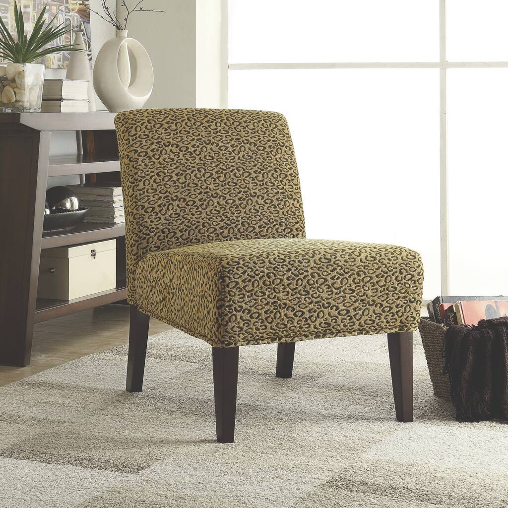 Coaster Company Leopard Chenille Accent Chair