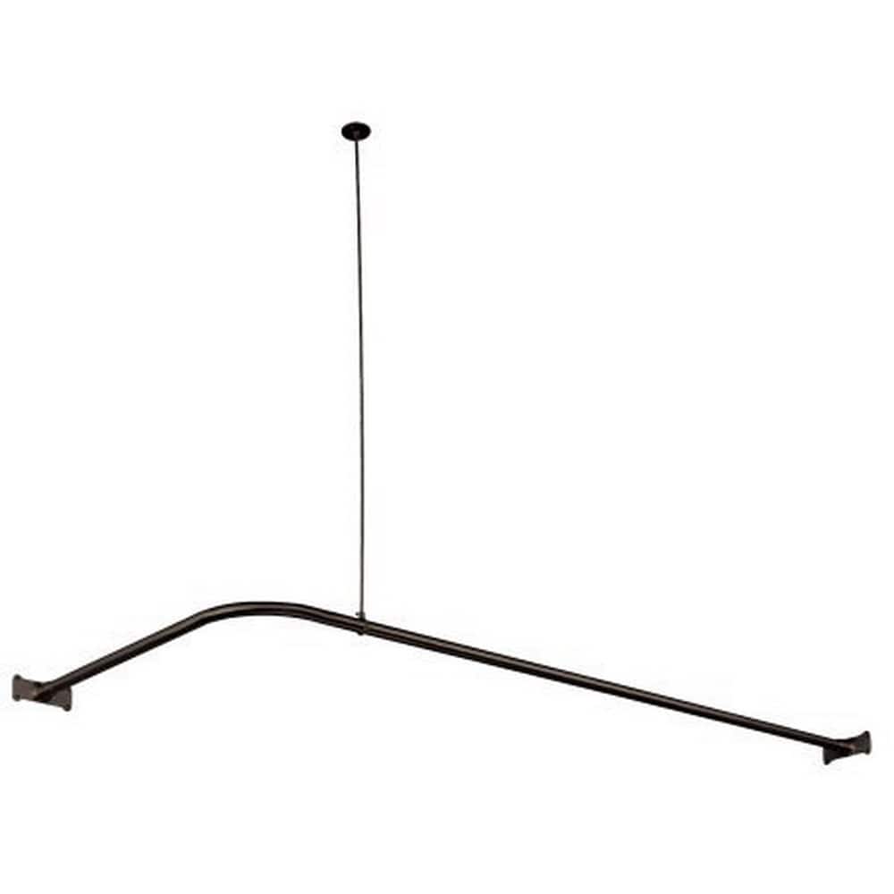 Kingston Brass Oil-rubbed Bronze Heavy Corner Shower Rod