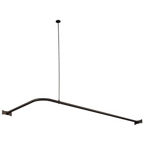 Oil-rubbed Bronze Heavy Corner Shower Rod