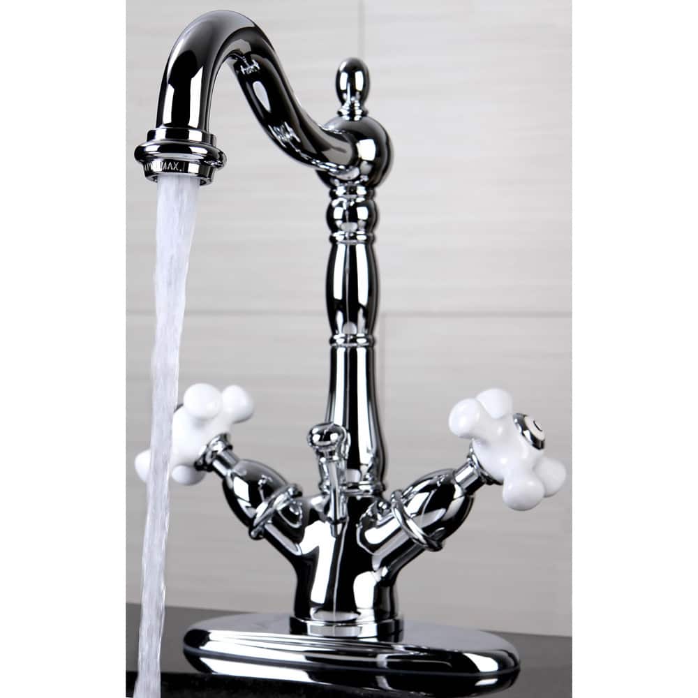 Kingston Brass Victorian Single-hole Chrome Bathroom Faucet