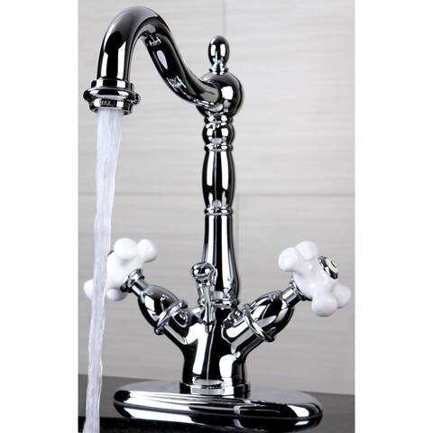 Victorian Single-hole Chrome Bathroom Faucet
