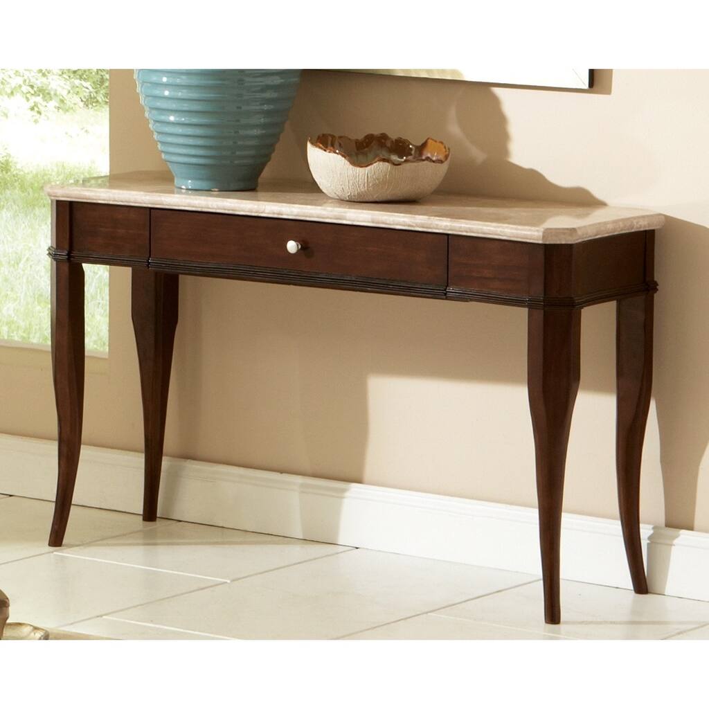 Steve Silver Madaleine Marble Top Console Table