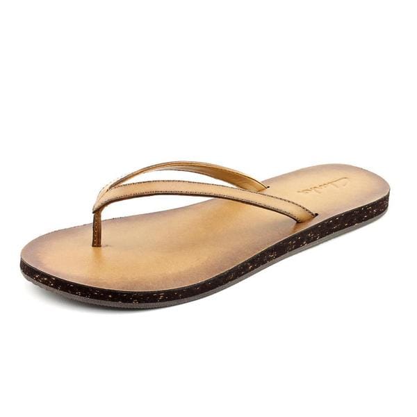 clarks leather thongs