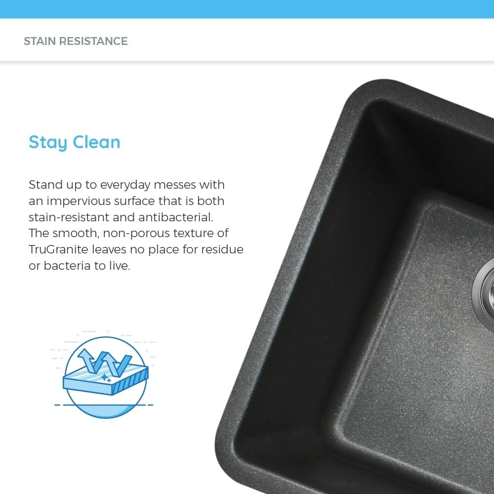 Shop 808 Quartz Single Bowl Kitchen Sink Free Shipping Today