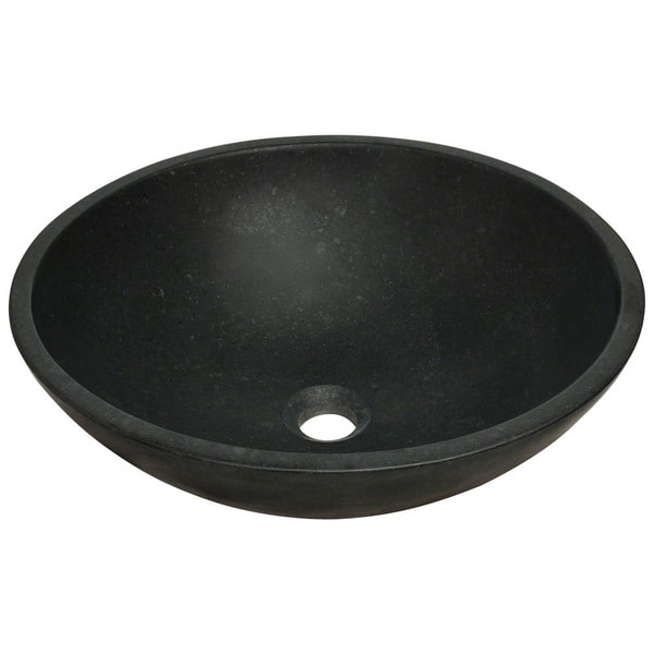 MR Direct 854 Honed Basalt Black Granite Vessel Sink   16778567