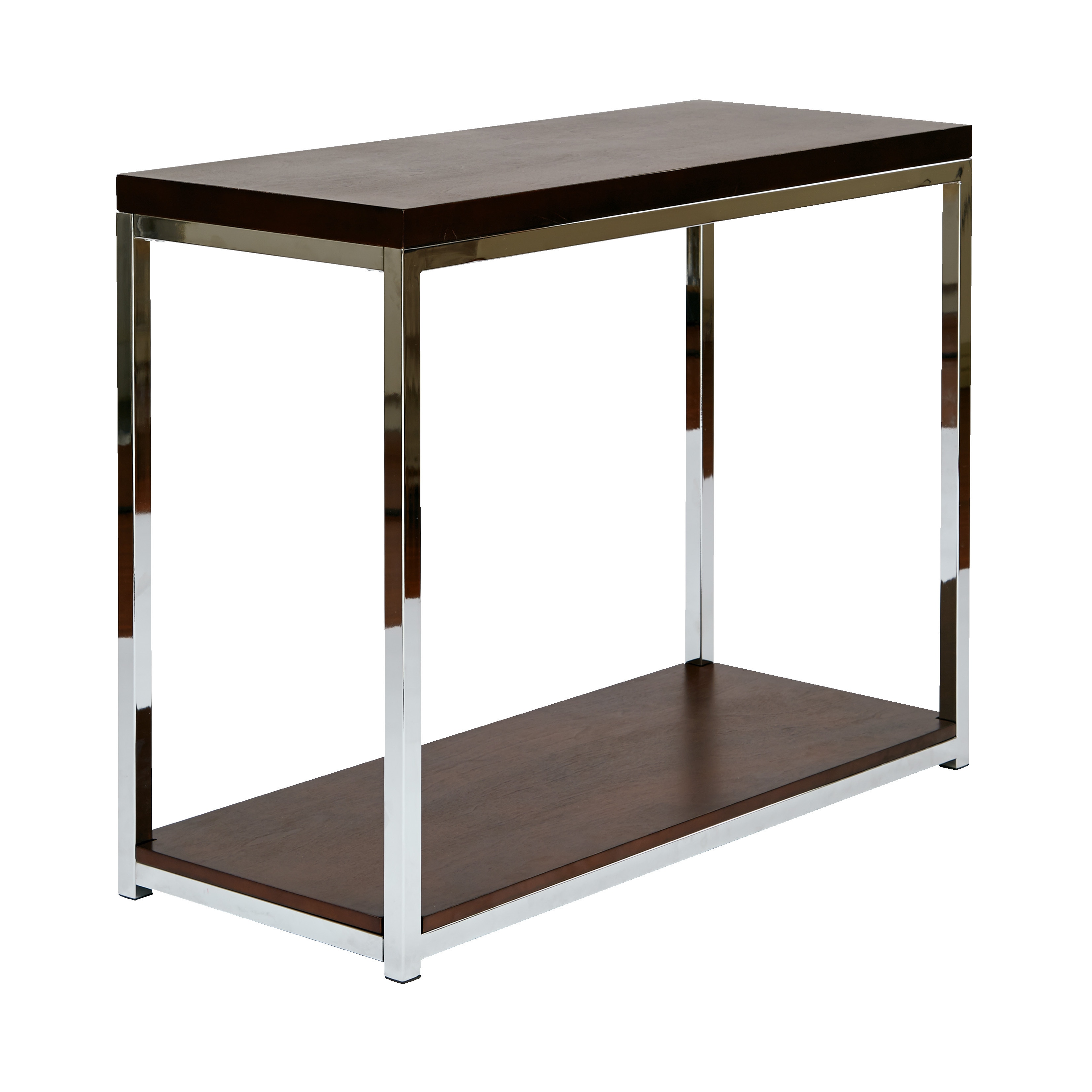 Shop Wall Street Foyer Table In Espresso And White On Sale