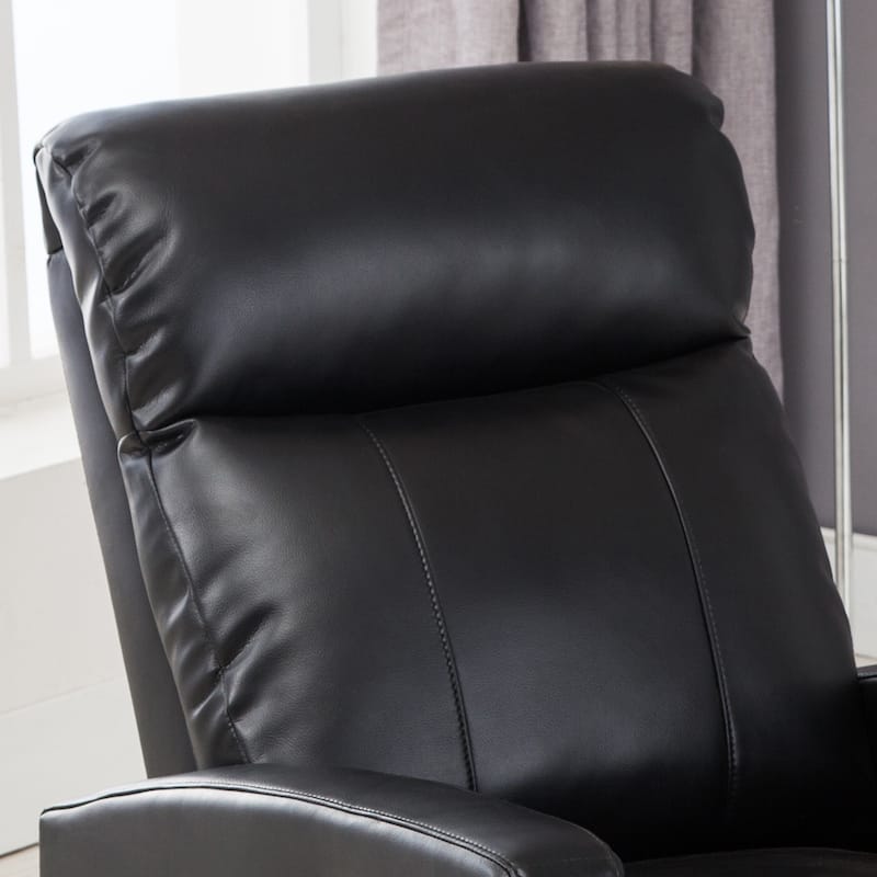 Sean Black Small Reading Power Recliner
