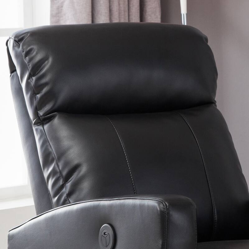 Sean Black Small Reading Power Recliner