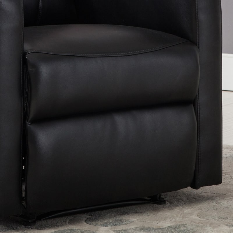 Sean Black Small Reading Power Recliner