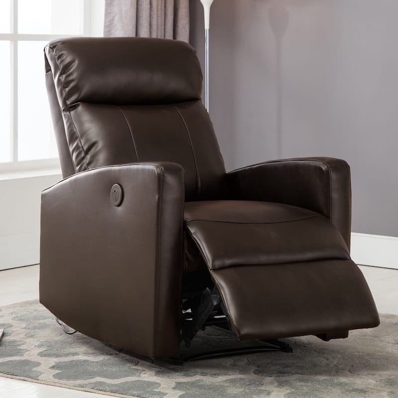 Sean Black Small Reading Power Recliner
