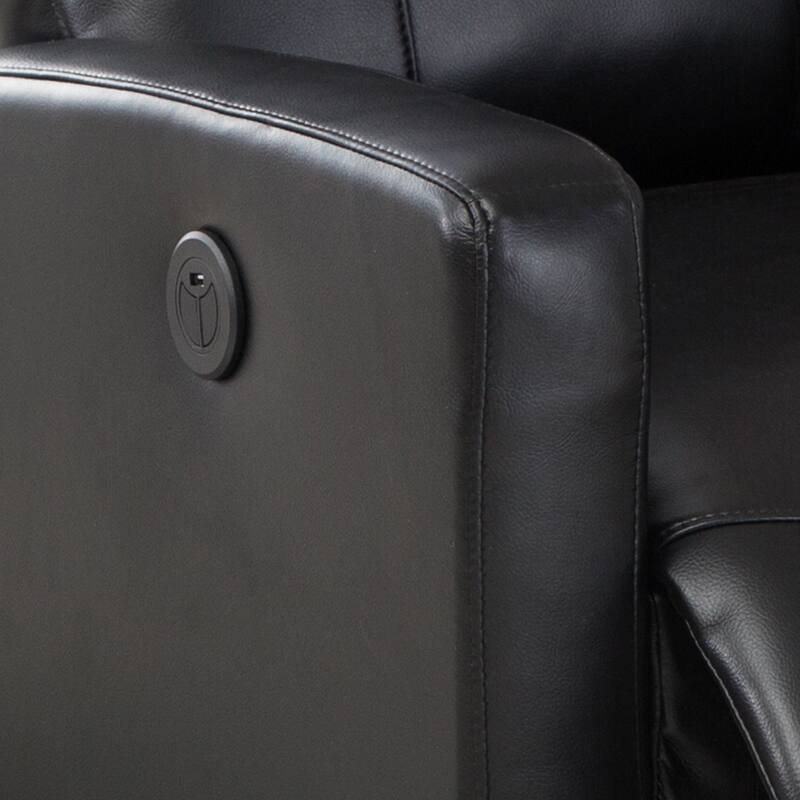 Sean Black Small Reading Power Recliner