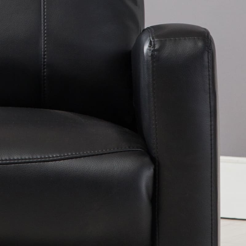 Sean Black Small Reading Power Recliner