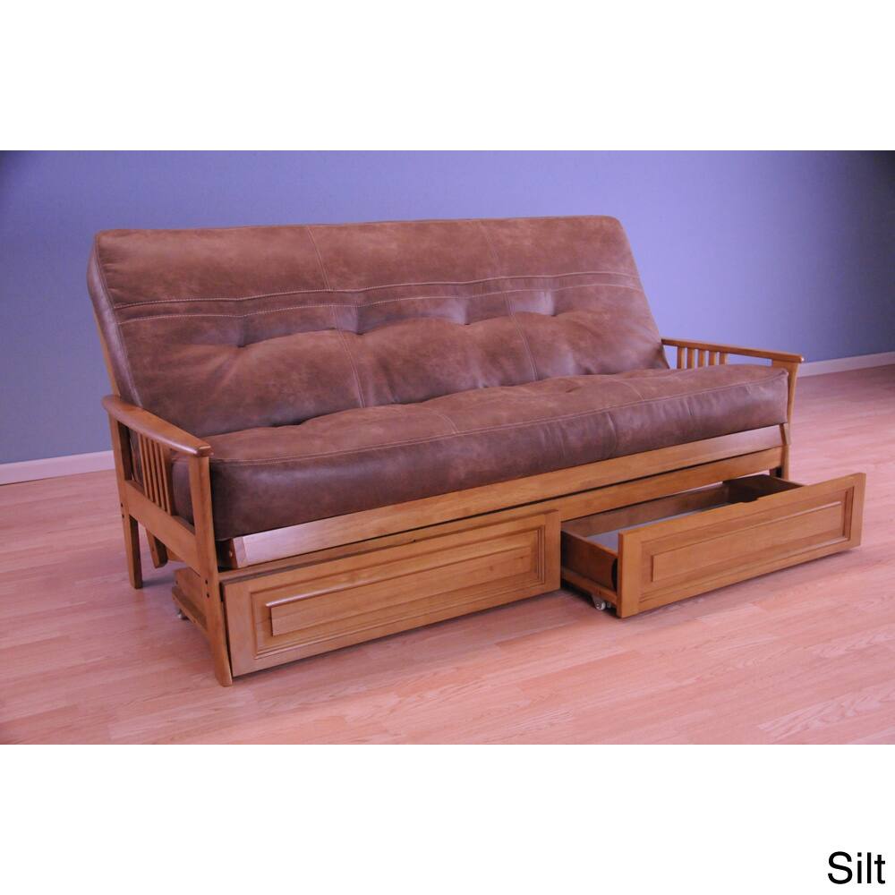 Christopher Knight Home Capri Butternut/ Palance Mattress/ Storage Drawers Futon