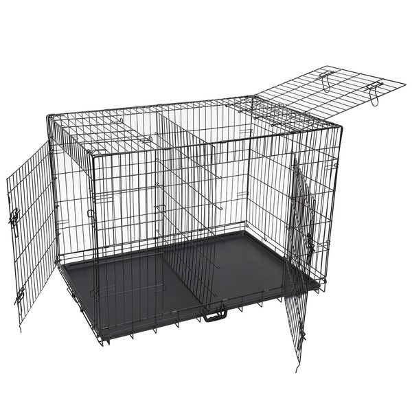 metal dog crate with divider