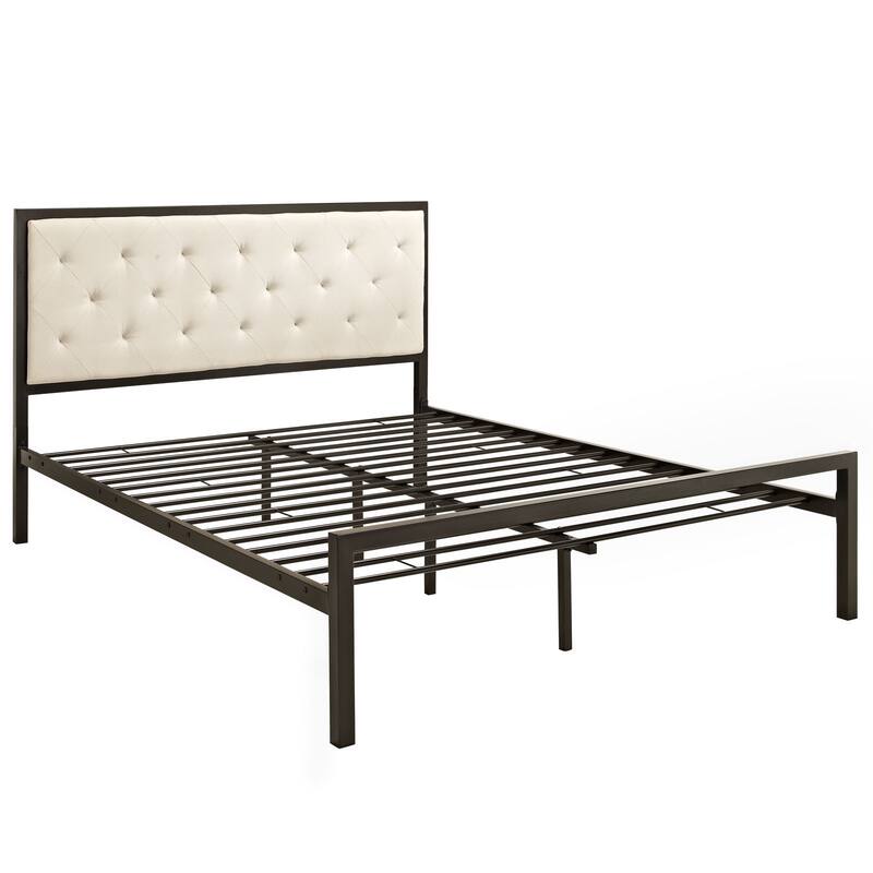 Mia Queen Fabric Platform Bed
