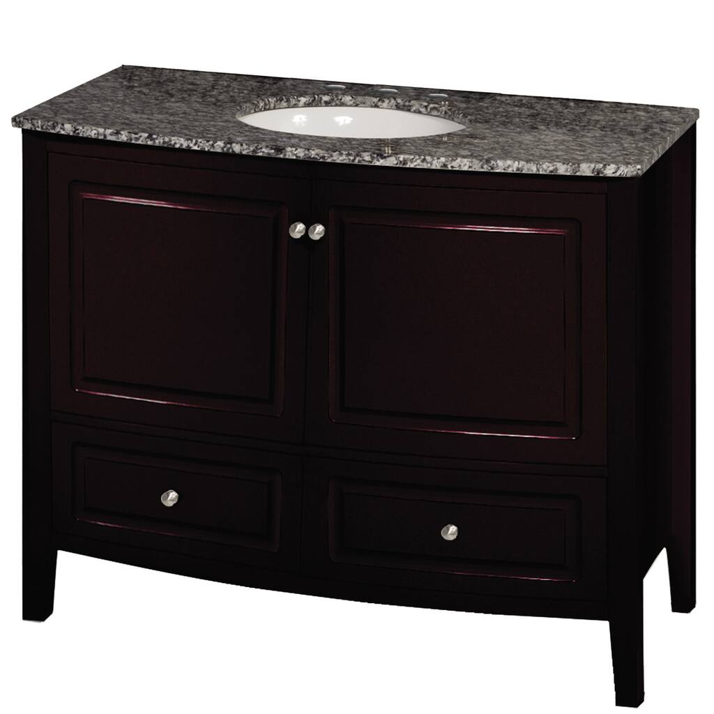 35.5-inch Wide Single Sink Bathroom Vanity in Mahogany