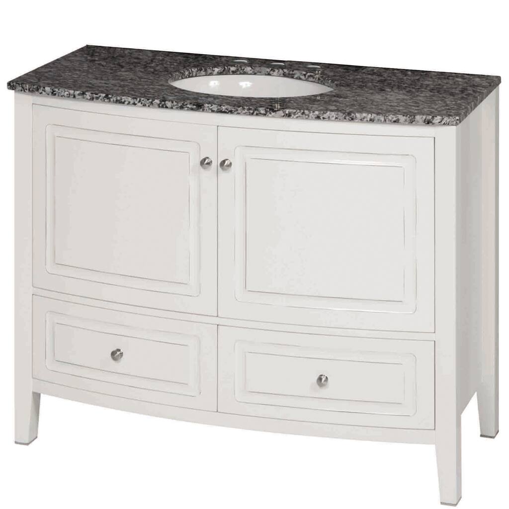 35.5-inch Wide Single Sink Bathroom Vanity in White