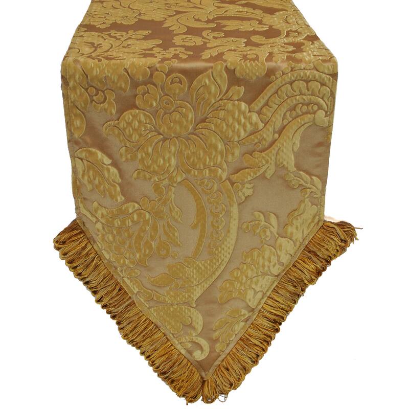 Austin Horn Classics Genevieve Gold Luxury Table Runner - 13 x 72