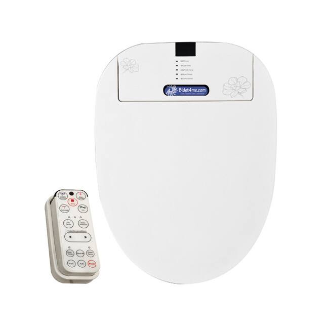 BIDET4ME E-200B Elongated Bidet Electronic Toilet Seat Elongated with Remote Control