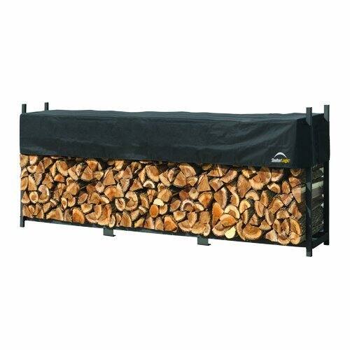 ShelterLogic Ultra Duty 8-foot Firewood Rack with Cover
